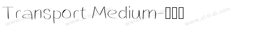 Transport Medium字体转换 Transport Medium字体转换